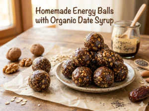 Homemade Energy Balls with Organic Date Syrup