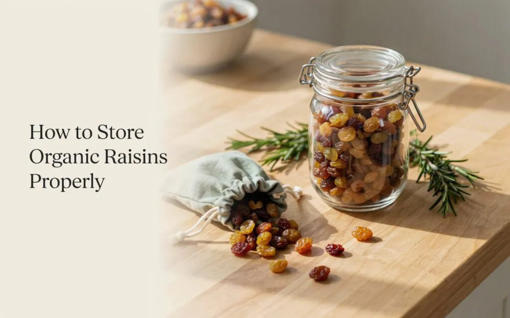 How to Store Organic Raisins Properly
