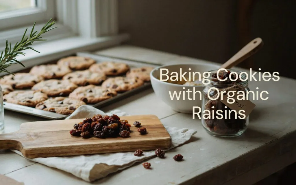 Baking Cookies with Organic Raisins