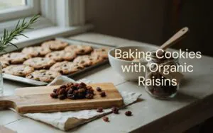 Baking Cookies with Organic Raisins