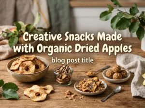 Creative Snacks Made with Organic Dried Apples