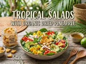 Tropical Salads with Organic Dried Pineapple