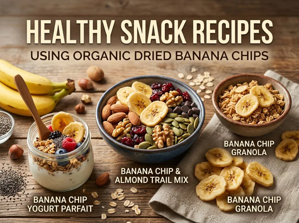 Healthy Snack Recipes Using Organic Dried Banana Chips