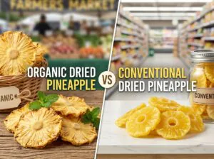 Organic Dried Pineapple vs Conventional Dried Pineapple