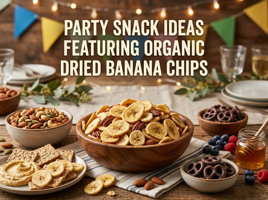 Party Snack Ideas Featuring Organic Dried Banana Chips